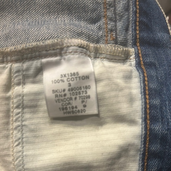 Hollister Blue Distressed Jean Shorts Raw Hem - Picture 6 of 6